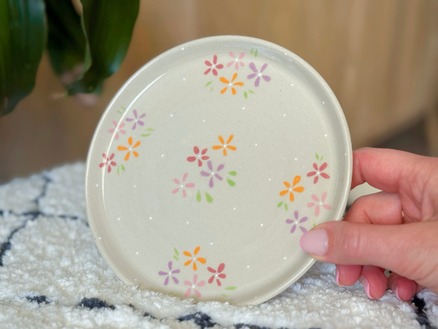 Assiette fleurie