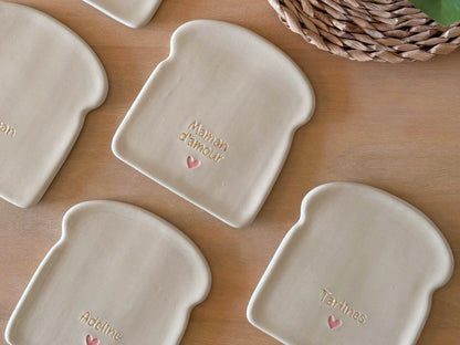 Assiette à tartine personnalisable
