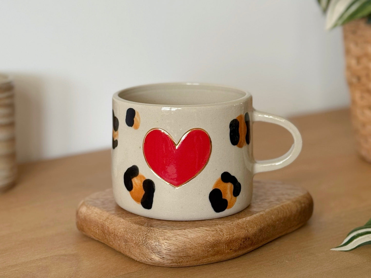 LOVE - Tasse léopard