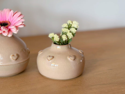 Mini vase « petits coeurs »