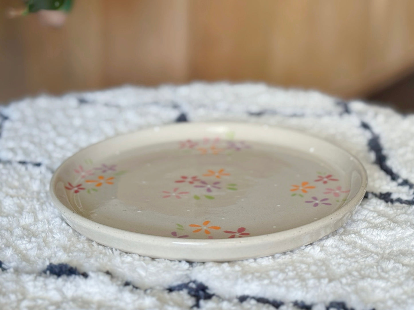 Assiette fleurie