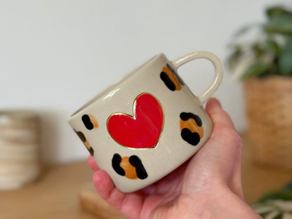 LOVE - Tasse léopard