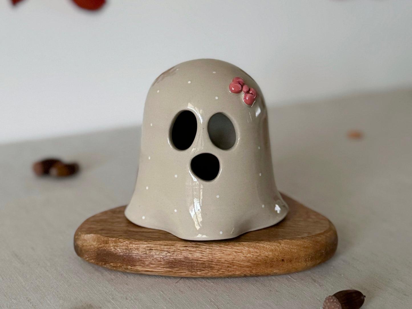 Photophore fantôme - noeud rose