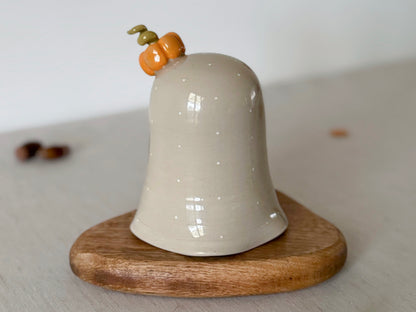 PRÉCOMMANDE - Photophore fantôme - citrouille